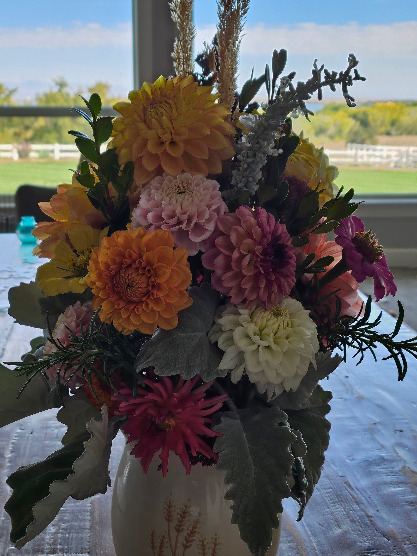 Dahlia Flower Arrangement-Medium