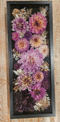 Heidi's Creation- Dried Dahlia Arrangements in Shadow Boxes